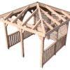 Altana czterospadowa 3x3m Projekt DIY