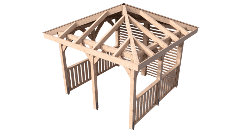 Altana czterospadowa 3x3m Projekt DIY