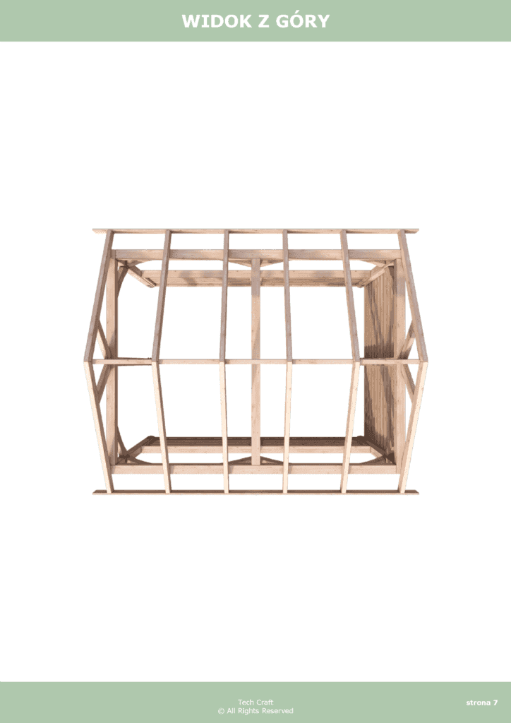 Altana ogrodowa drewniana dwuspadowa 4x3m