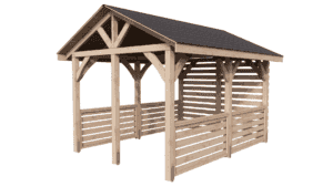 Altana ogrodowa drewniana dwuspadowa  4x3m