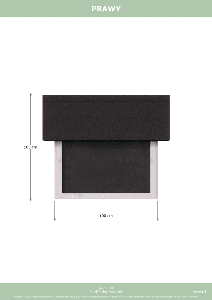 Buda dla psa XL ocieplana dwuspadowa 80x100cm