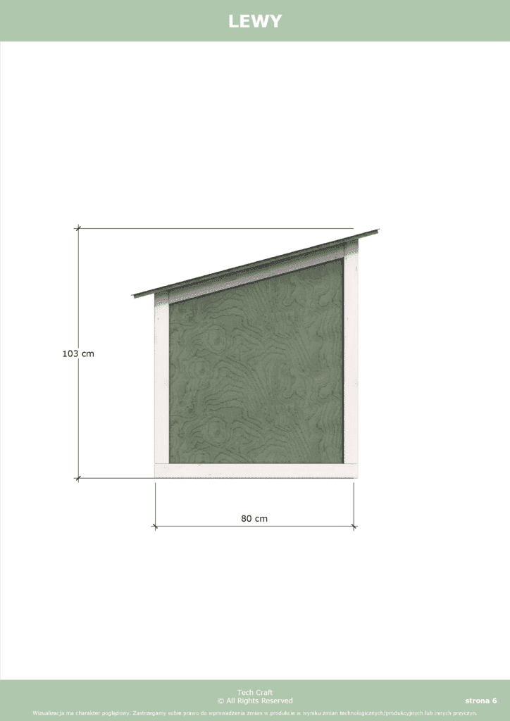 Buda dla psa XL ocieplana jednospadowa 80x100cm