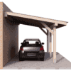Carport wiata garażowa drewniana zadaszenie 4x3m