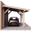 Carport wiata garażowa drewniana zadaszenie 4x3m