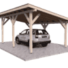 Carport wiata garażowa drewniana zadaszenie 6x4 wolnostojąca