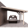 Carport wiata garażowa drewniana zadaszenie 6x4m