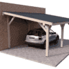 Carport wiata garażowa drewniana zadaszenie 6x4m