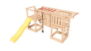 Plac Zabaw drewniany, Małpi Gaj, Siłownia Zewnętrzna FIT-SET 1