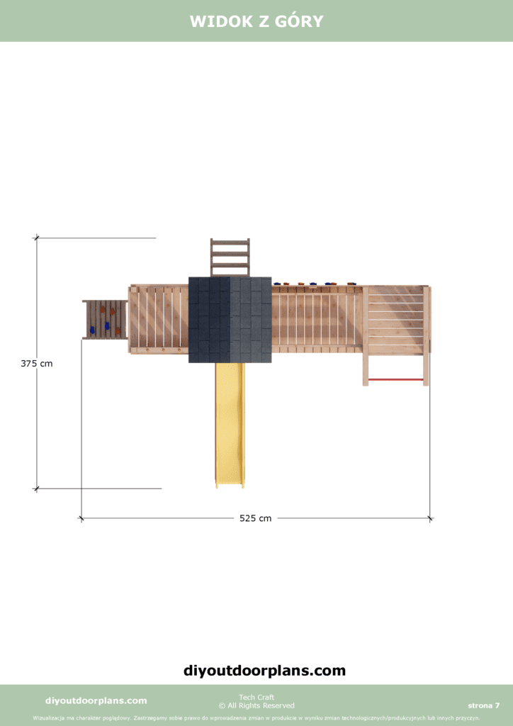 Plac Zabaw drewniany, Małpi Gaj, Siłownia Zewnętrzna FIT-SET 4