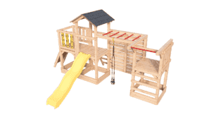 Plac Zabaw drewniany, Małpi Gaj, Siłownia Zewnętrzna FIT-SET 4