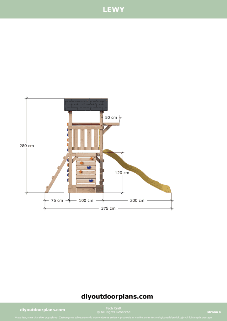 Plac Zabaw drewniany, Małpi Gaj, Siłownia Zewnętrzna FIT-SET 4