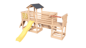 Plac Zabawe drewniany, Małpi Gaj, Siłownia Zewnętrzna FIT-SET 3