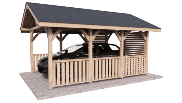 Carport wiata garażowa drewniana Altana 5x3,5m