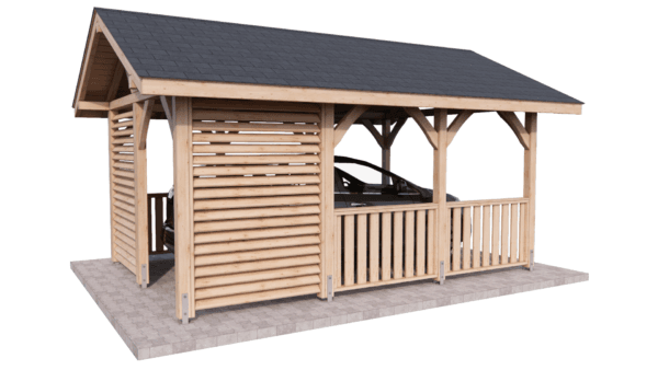 Carport wiata garażowa drewniana Altana 5x3,5m