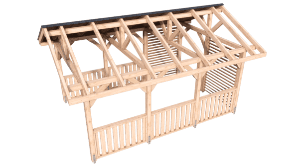 Carport wiata garażowa drewniana Altana 5x3,5m