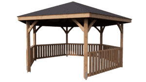 Altana ogrodowa drewniana sześciokątna 5m